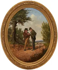 The Rivals, Exhibited by William Holbrook Beard, 1858, oil on canvas, sold Jan 2024