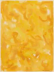 Yellow Abstraction by Beauford Delaney, 1961, gouache on paper, sold Jan 2024