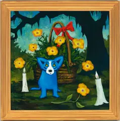 A Louisiana Sunday morning by George Rodrigue, 2012, acrylic on canvas, sold Jan 2024