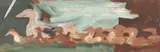 Family of Ducks by Large Sterling Strauser, oil on board, sold Oct 2023