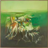 Off-Shore II by Walter Hollis Stevens, oil on canvas, sold Jul 2023