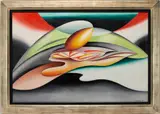 Weight of the Horizon by Phillip Perkins, oil on canvas, sold Jul 2023