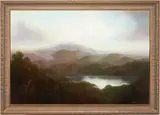 Landscape by Large Ron Williams, oil on canvas, sold Jul 2023