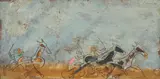 Trotter Race by Sterling Boyd Strauser, oil on board, sold Jul 2023
