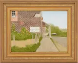 Post Office Cafe by Carroll Cloar, acrylic on board, sold Jul 2023