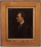 Carl Gutherz , Portrait of Albert Sidney Johnson by Carl Gutherz or Guthers, oil on canvas, sold Jan 2023