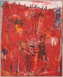 Field / Fences by David Guyce LeDoux, oil on canvas, sold Jan 2023