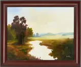 Autumn Landscape by Large Ron Williams, oil on canvas, sold Jan 2023