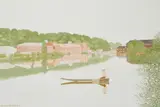 The Explorer by Carroll Cloar, acrylic on board, sold Jan 2023