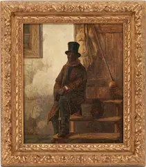 Sam by Edwin White, 1860, oil on canvas, sold Jan 2023