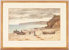 Harvest of the Sea by James Archer, watercolor on paper, sold Oct 2022