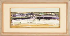 Expressionist Seascape by Sterling Strauser, oil on board, sold Oct 2022
