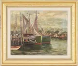 Provincetown by Laszlo De Nagy, oil on canvas, sold Jul 2022