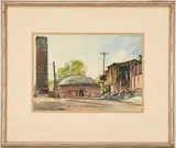Nashville Scene by McCullough Partee, watercolor on paper, sold Jul 2022