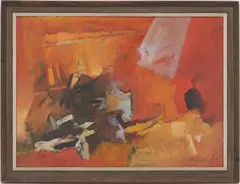 Land Echo by Walter Hollis Stevens, acrylic, sold Jul 2022