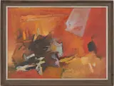 Land Echo by Walter Hollis Stevens, acrylic, sold Jul 2022