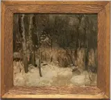 Landscape, Frost by William Reindel, oil on canvas, sold Jan 2022