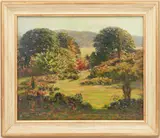 Landscape by James George Weiland, oil on canvas, sold Jan 2022