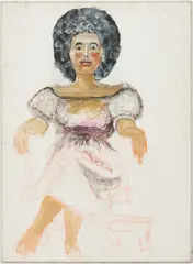 Untitled by Joseph Delaney, oil on canvas, sold Jul 2021