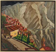 Peille, France by Nell Choate Jones, oil on canvas, sold Jul 2021