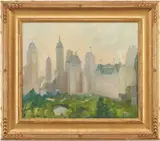 Early Morning Central Park by Hayley Lever, oil on canvas, sold Jul 2021