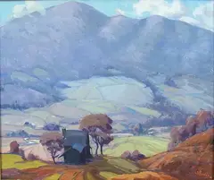 Untitled by L.E. Jones, oil on canvas, sold Sep 2007