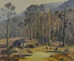 Untitled by L.E. Jones, oil on canvas, sold May 2013