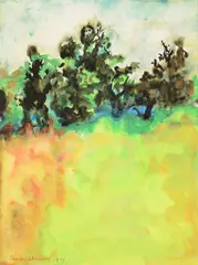 Estate, Landscape by Beauford Delaney, watercolor on paper, sold Jul 2015