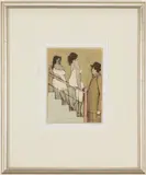 Women Stairs by David Schneuer, lithograph, sold Jan 2021