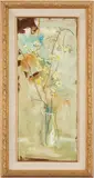 Floral Still Life by Sterling Strauser, oil on board, sold Jan 2021