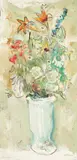 Floral Still Life by Sterling Strauser, oil on board, sold Jan 2021