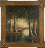 TN Landscape by Washington Girard, oil on board, sold Jan 2021