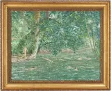 Swimming Pool by James Vance Miller, oil on board, sold Jan 2021