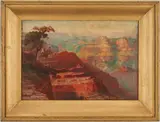 Grand Canyon by Arthur W. Best, oil on board, sold Jul 2020