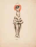 Coquette by Charles Gates Sheldon, pastel, sold Jul 2020