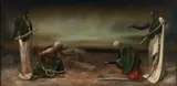 Divination of the Continuum by Chris Sedgwick, oil on board, sold Jul 2020