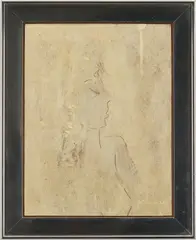 Nude by Sterling Strauser, oil on board, sold Jul 2020