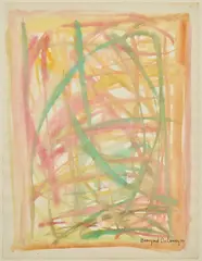 Composition by Beauford Delaney, watercolor on paper, sold Jul 2020