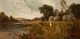 River Landscape by Henry Cheadle, oil on canvas, sold Jan 2020