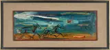 Trotter Race by Sterling Boyd Strauser, oil on board, sold Jan 2020