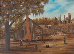 Untitled by Beth Cummings, oil on canvas board, sold Jan 2020