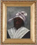 Kentucky African American Portrait by M. W. Forster, 1898, oil on panel, sold Jan 2020