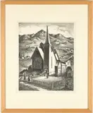 First Church by Mary Lightfoot, lithograph, sold Jan 2020