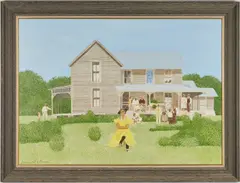 The Landlady by Carroll Cloar, 1980, acrylic on board, sold Jan 2020