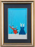 Monk Ice Skates by Veniero Canevari, oil on panel, sold Oct 2018