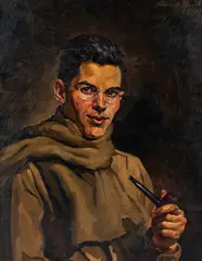 Untitled by Edward Hurst, 1945, oil on canvas, sold Oct 2018