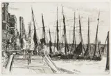 Billingsgate by James Abbott McNeill Whistler, etching, sold Jul 2019