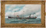 The Vesta by Antonio Jacobsen, oil on board, sold Jul 2019