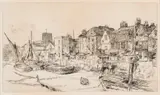 Adam & Eve Tavern/Old Chelsea London by James Abbott McNeill Whistler, etching, sold Jul 2019