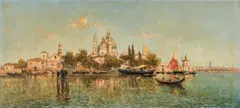 Briganti Venice Canal Scene by Nicholas, oil on canvas, sold Jul 2019
